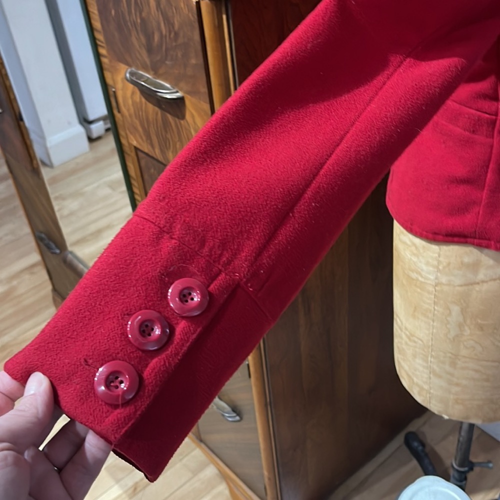 Red spring/ fall coat - Picture 3 of 4